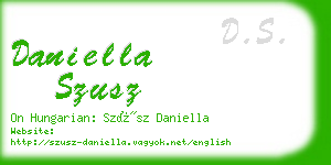 daniella szusz business card